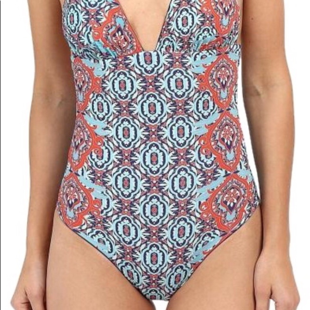 SAHA juno reversible, mint blue red geometrical - Picture 2 of 8